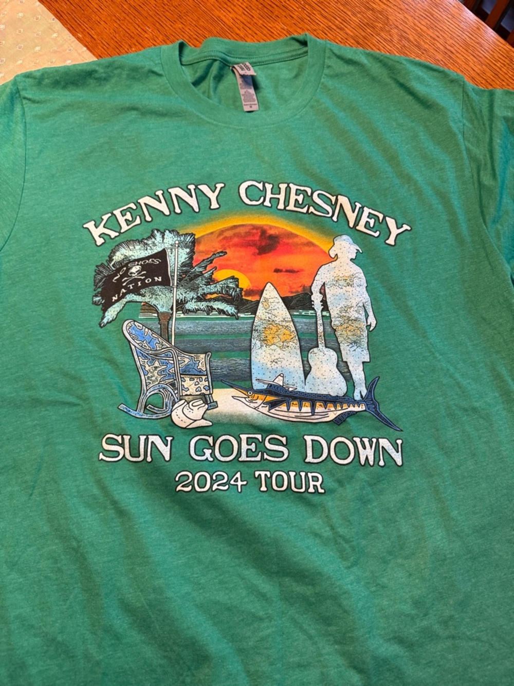 Kenny Chesney Sun Goes Down 2024 Tour Tee - Teal